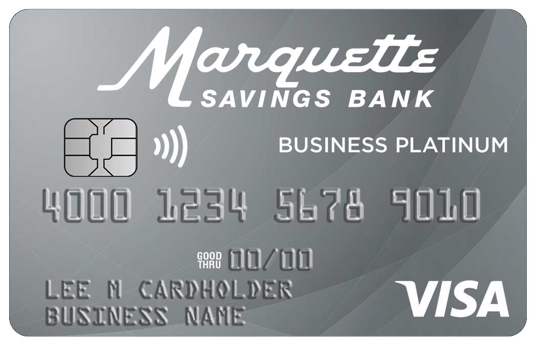 Contactless Business Edition Card Marquette Savings Bank